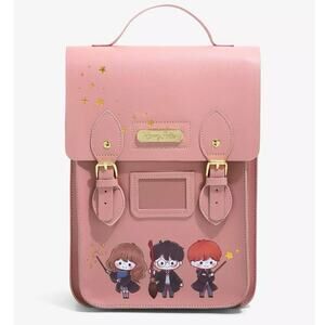 Harry Potter Chibi Trio Character Backpack Pink Warner Bros. Wizarding World NEW